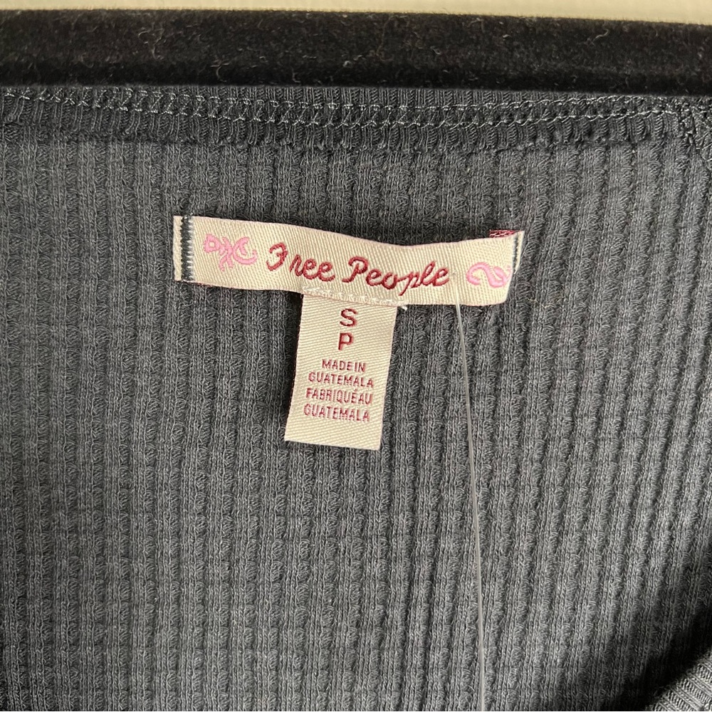 NWT Free People Santa Clara Thermal in color Black - Picture 6 of 8